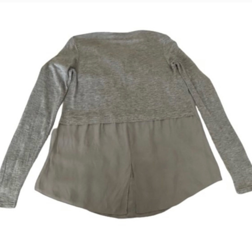 Lola & Sophie Women's Small Gray Long Sleeve Crew Neck Pullover Blouse/Shirt Top - Picture 8 of 14